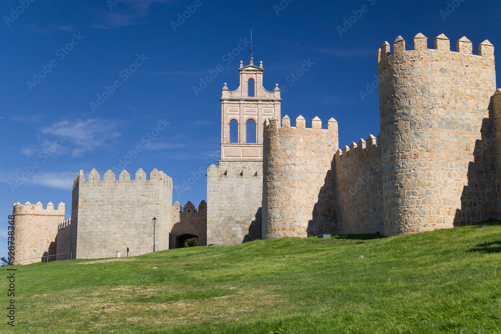 Espadana del Carmen and Walls of Avila