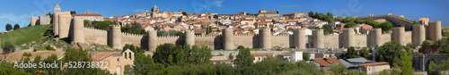 Obraz na płótnie Panorama of the Walls of Avila w salonie