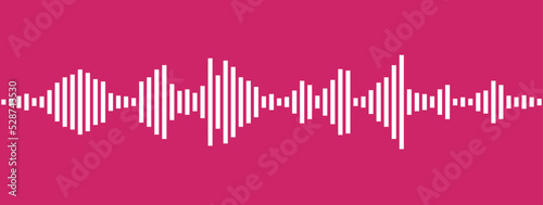 White audio display vector