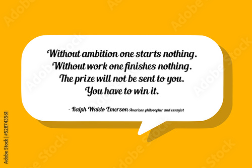Ambition concept motivational poster