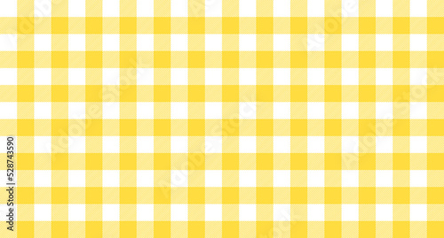 Yellow white plaid rustic seamless pattern