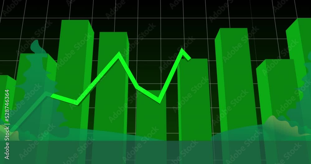 Animation of data processing over fir trees Animation of data processing over fir trees
