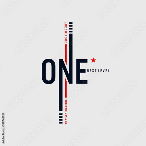 one level up slogan tee graphic typography for print t shirt.

