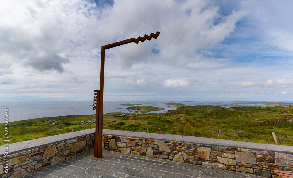 the Sky Road scenic viewpoint on the Wild Atlantic Way in Ireland