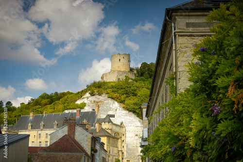 View on the castle of La Roche Guyon