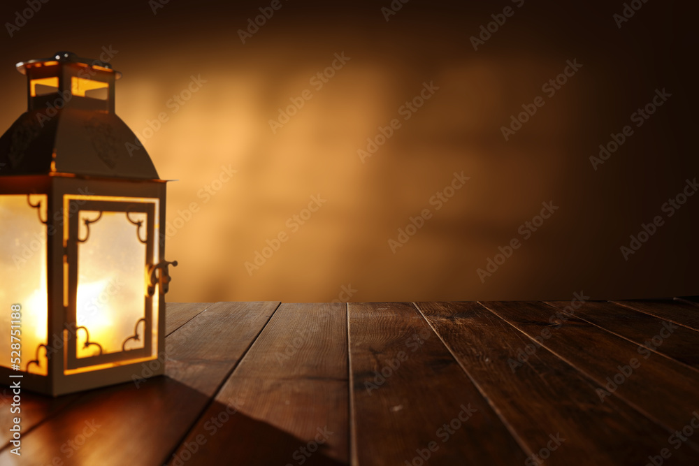 Desk of free space and lamp on desk. Desk of free space and lamp on desk.