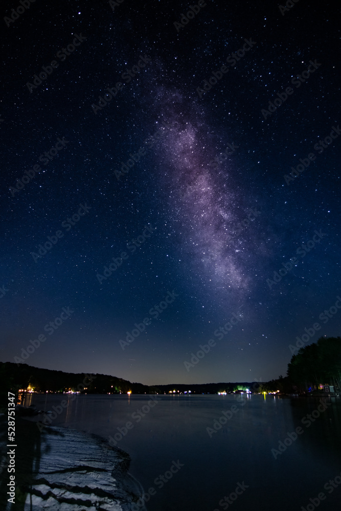 Milky Way Over Lake at The Hideout in Pennsylvania
