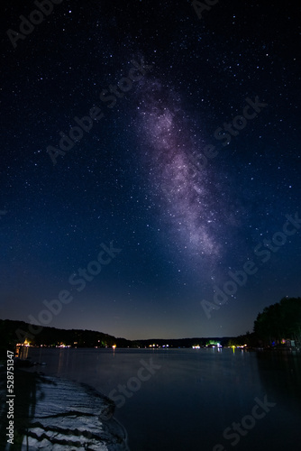 Milky Way Over Lake at The Hideout in Pennsylvania