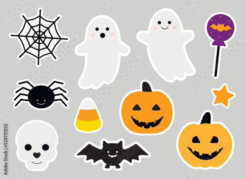 Cute Halloween stickers printable 