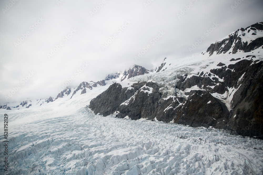 Landscape view of Fox Glacier