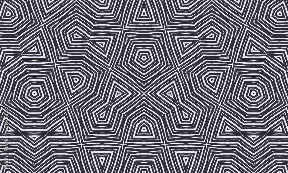 abstract seamless pattern with lines on black and white concept