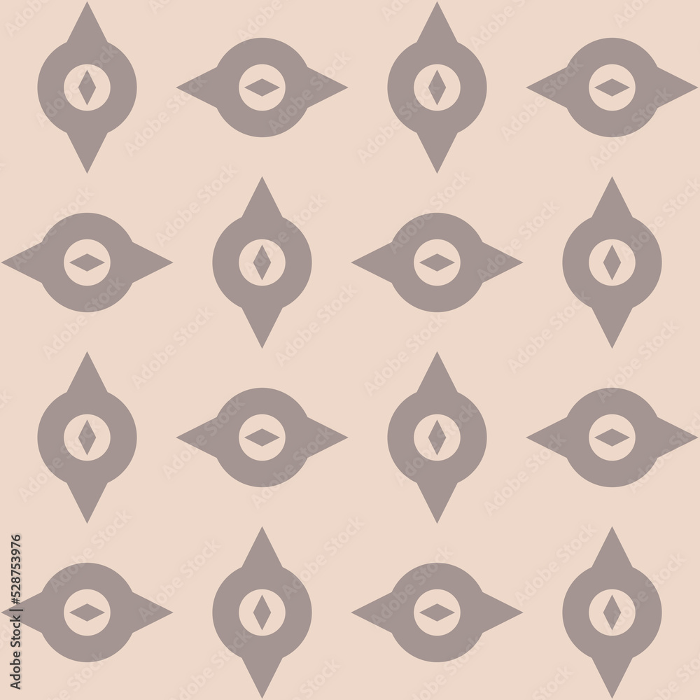 Fototapeta premium Abstract beige background seamless pattern, vector illustration for textile