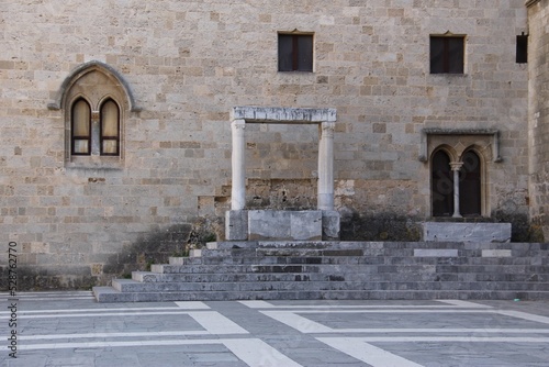 Courtyrd of Palace of the Grand Master of the Knights of Rhodes, Greece photo