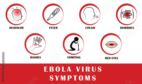 Ebola hemorrhagic fever, symptoms of disease