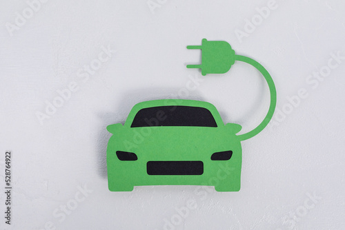 green car paper cut simple