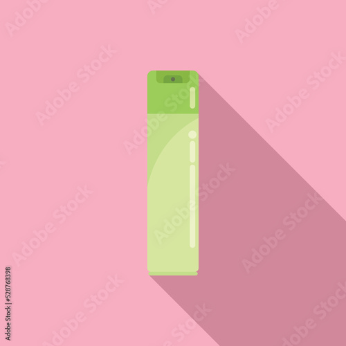 Toilet deodorant icon flat vector. Air spray. Fresh aerosol