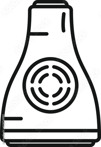 Air spray icon outline vector. Deodorant bottle. Fresh aerosol