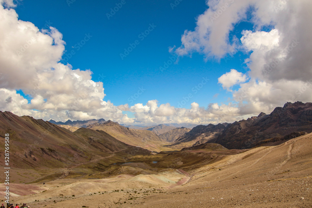 Fototapeta premium Rainbow Mountain. Vinicunca, near Cusco, Peru. Montana de Siete Colores.