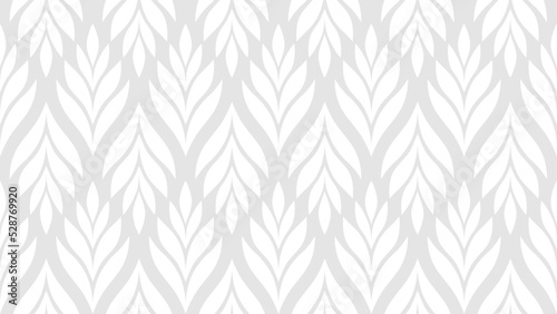 Geometric seamless pattern with leaves. Abstract floral background. Vector illustration.