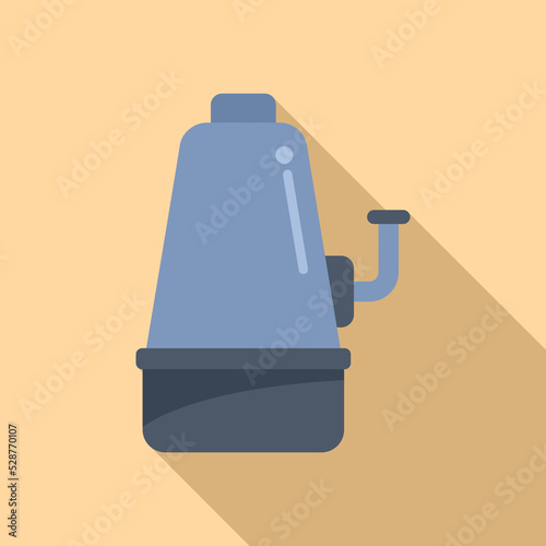 Shower pump icon flat vector. Cleaning pump. Filter repair