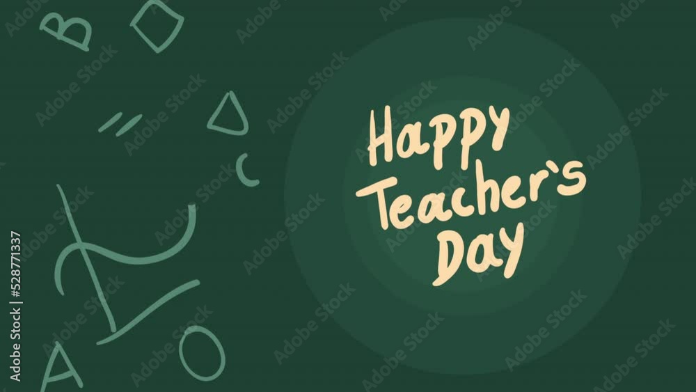 happy teachers day lettering in chalkboard happy teachers day lettering in chalkboard