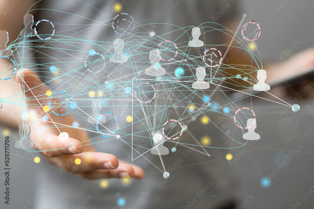 Global network. Blockchain. 3D illustration. Neural networks and artificial intelligence. Abstract Global network. Blockchain. 3D illustration. Neural networks and artificial intelligence. Abstract