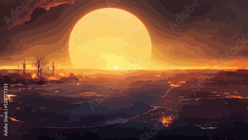 apocalyptic sunset
