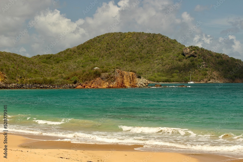 Caribbean island beach 