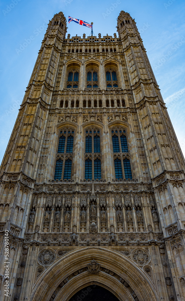 Parliament Victoria Tower in Westminster London