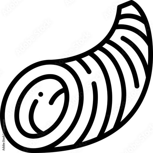 cornucopia basket line icon