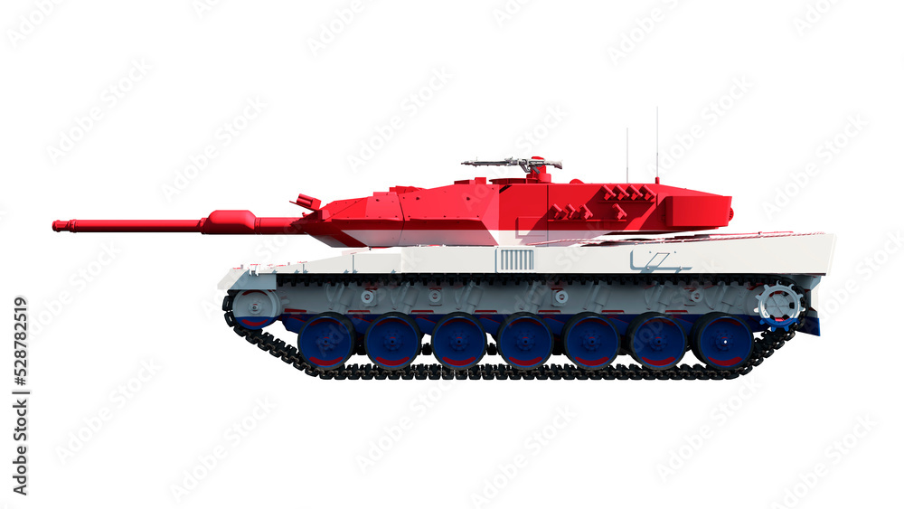 Fototapeta premium tanks painted with flag