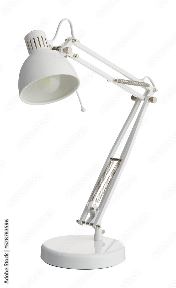 White folding table lamp cut out transparent background White folding table lamp cut out transparent background