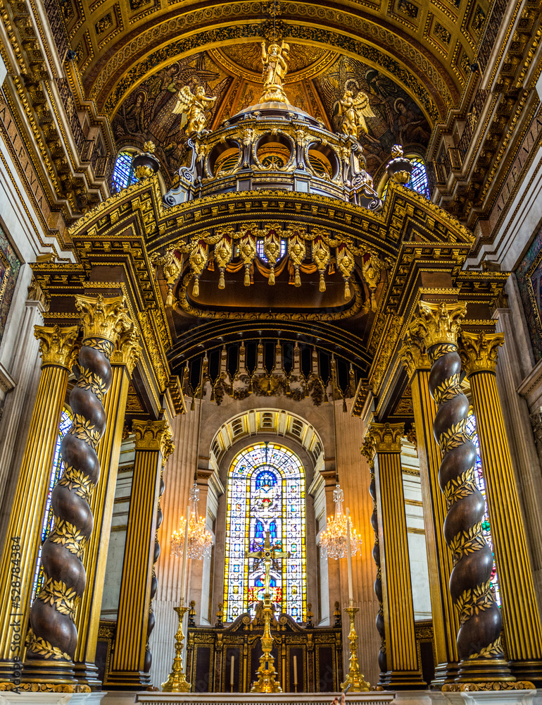 Obraz premium Christopher Wren's St. Paul's Cathedral Main Altar in London