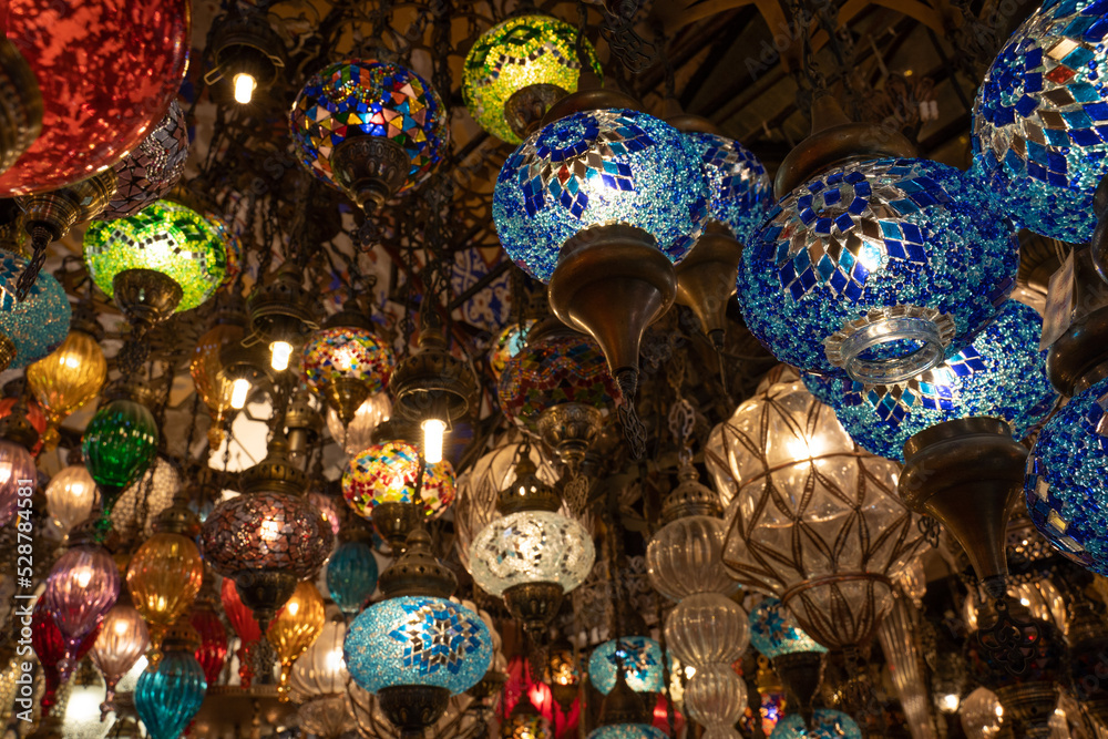 Lamps in the Grand Bazaar of Istanbul