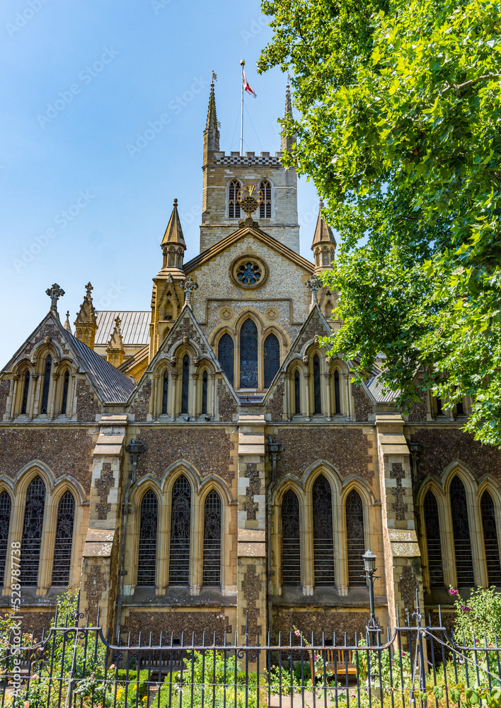 Southwark Cathedral Front Exterior in London