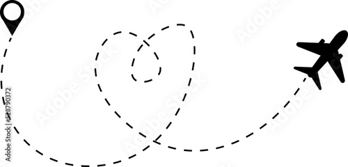 airplane vector design illustration isolated on transparent background