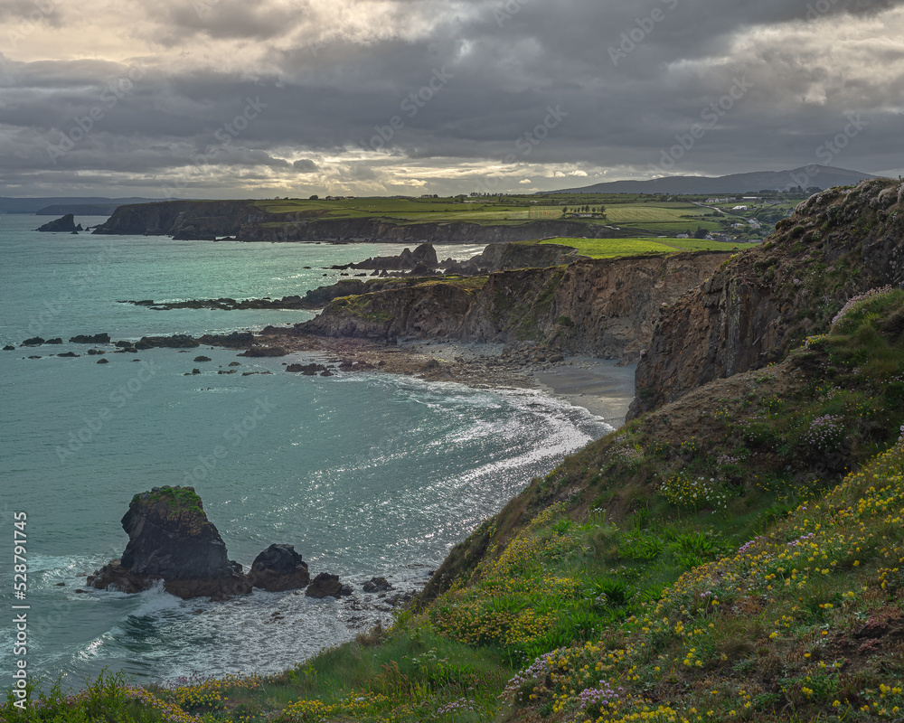 A view of  coastline of Copper Coast Geopark