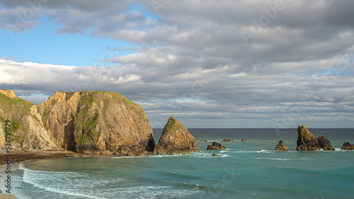 A view of  coastline of Copper Coast Geopark
