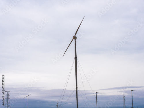 A large windmill on a wind farm in Kano, Nigeria