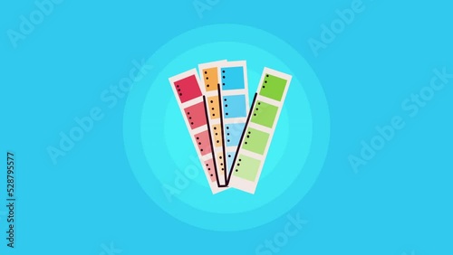 graphic design pallette tool animation