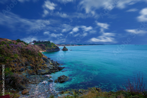 blue sky and calm sea 