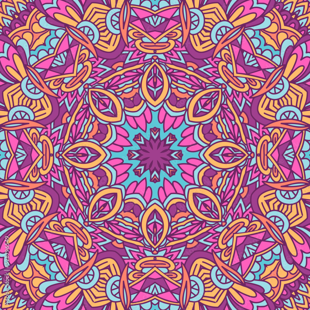 Bohemian nomadic style doodle handdrawn arts.Abstract seamless ornamental design Bohemian nomadic style doodle handdrawn arts.Abstract seamless ornamental design