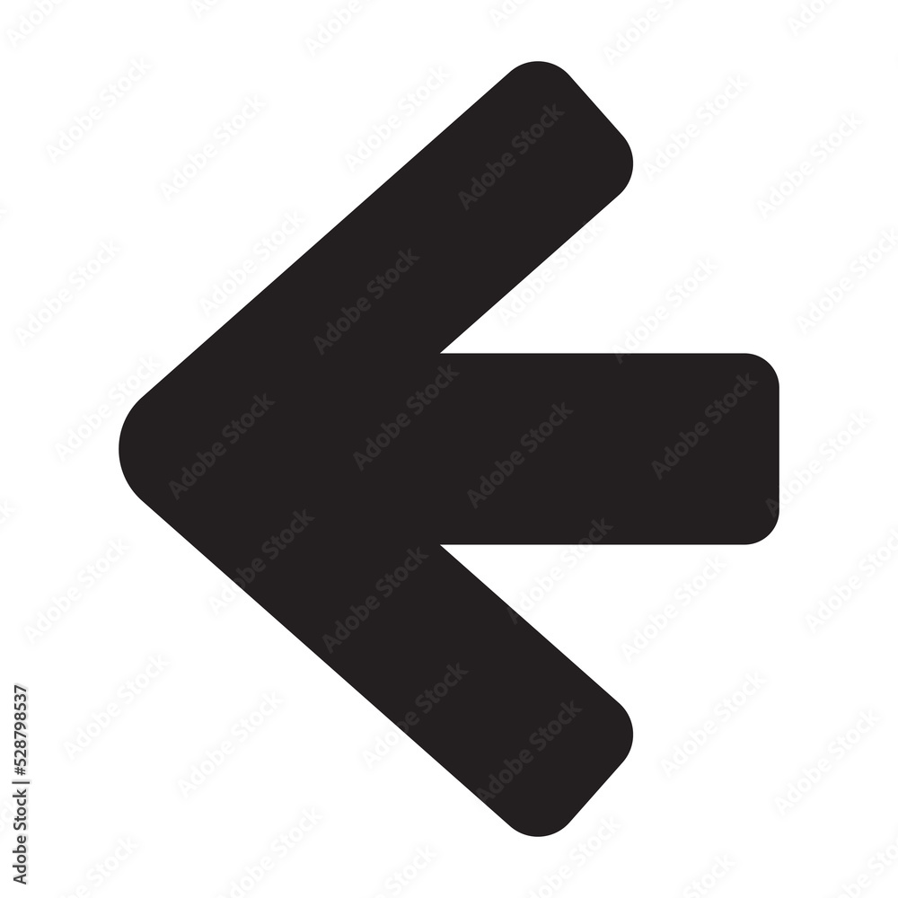 Arrow back icon. Backward button vector illustration Arrow back icon. Backward button vector illustration