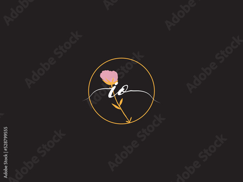 Minimalist IO Logo Icon, Creative Io oi Signature Logo Image Vector Letter Design For You