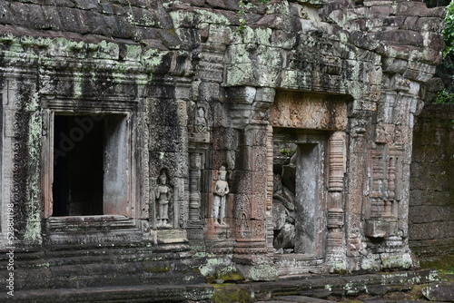 Preah Khan Temple Detail with One Window  Siem Reap  Cambodia