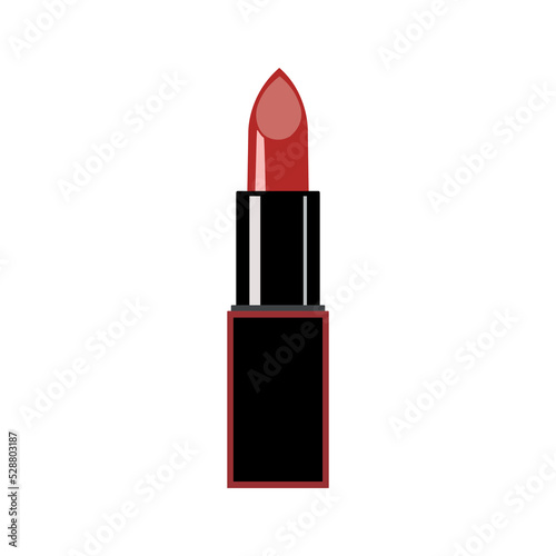 Red lipstick with black packaging