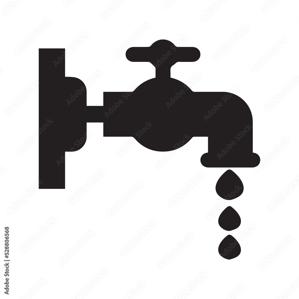 Irrigation system water tab icon | Black Vector illustration | Irrigation system water tab icon | Black Vector illustration |