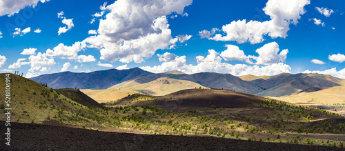 Diverse Regenerating Hilly Landscape of Volcanic Origin, Craters of the Moon National Monument & Preserve