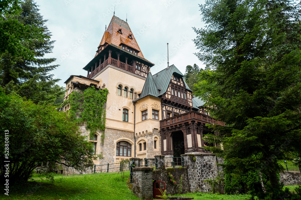 View of The Pelisor Castle in Romania
