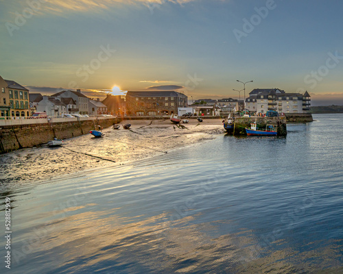 sunset at Youghal harbour